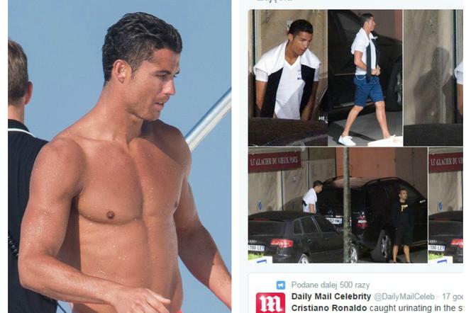 Cristiano Ronaldo sika na ulicy