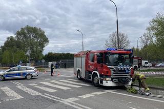 Pożar budynku przy ul. Podskarbińskiej