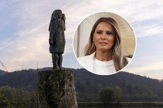 Skandal! Ktoś ukradł pomnik Melanii Trump. Obcięli ją przy kostkach