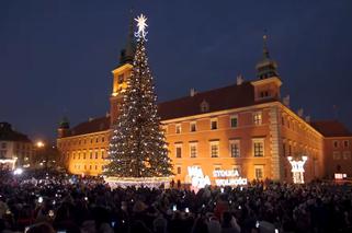Warszawa święta iluminacje Starówka