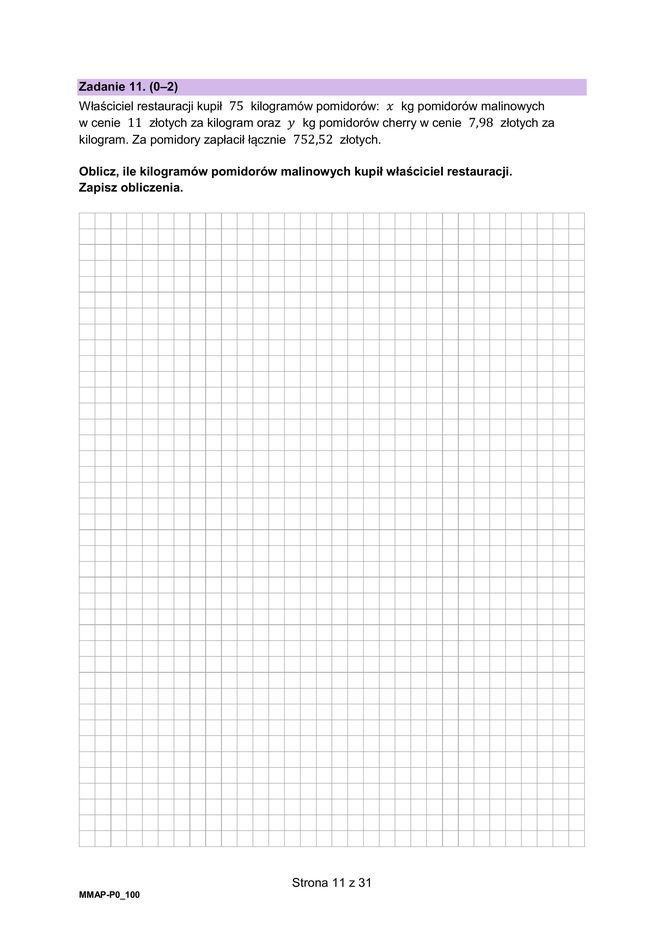 Matura poprawkowa  MATEMATYKA 2025- FORMUŁA 2023