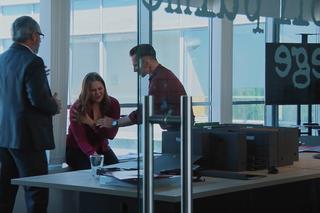 M jak miłość odc. 1673: Werner (Jacek Kopczyński), Anita (Melania Grzesiewicz), Kamil (Marcin Bosak)	