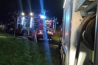 Lubaszowa. Strażacy walczyli z pożarem kotłowni w budynku mieszkalnym