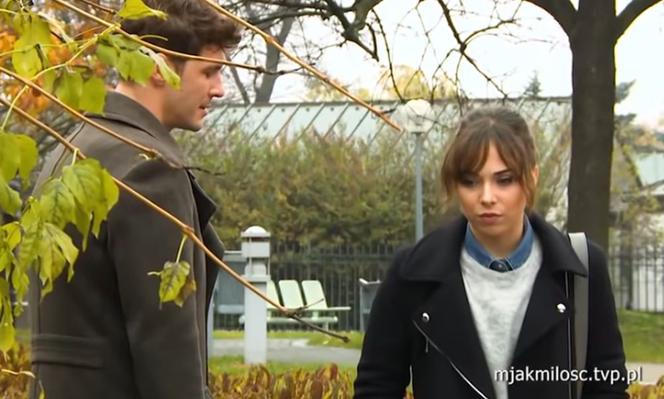 M jak miłość. Ania (Maria Pawłowska), Marcin (Mikołaj Roznerski)