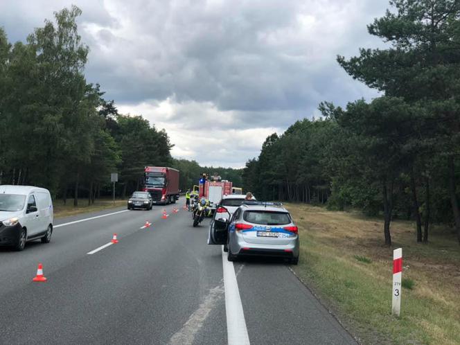 Zderzenie trzech aut na trasie Bydgoszcz - Toruń