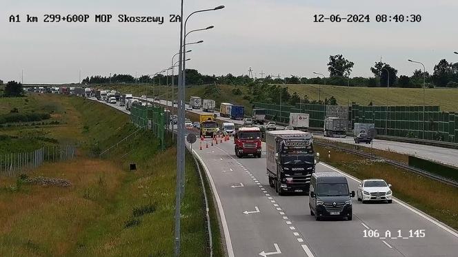 Tak naprawiano betonową nawierzchnię autostrady A1