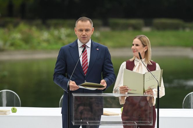 Marta Nawrocka na Narodowym Czytaniu