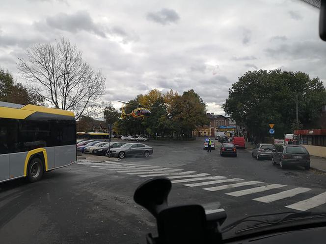 Potrącenie pieszego w Olkuszu