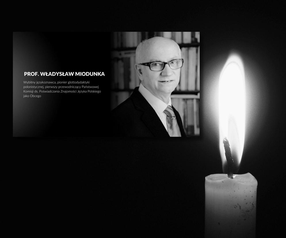 Zmarł prof. Władysław Miodunka. Wybitny językoznawca miał 79 lat