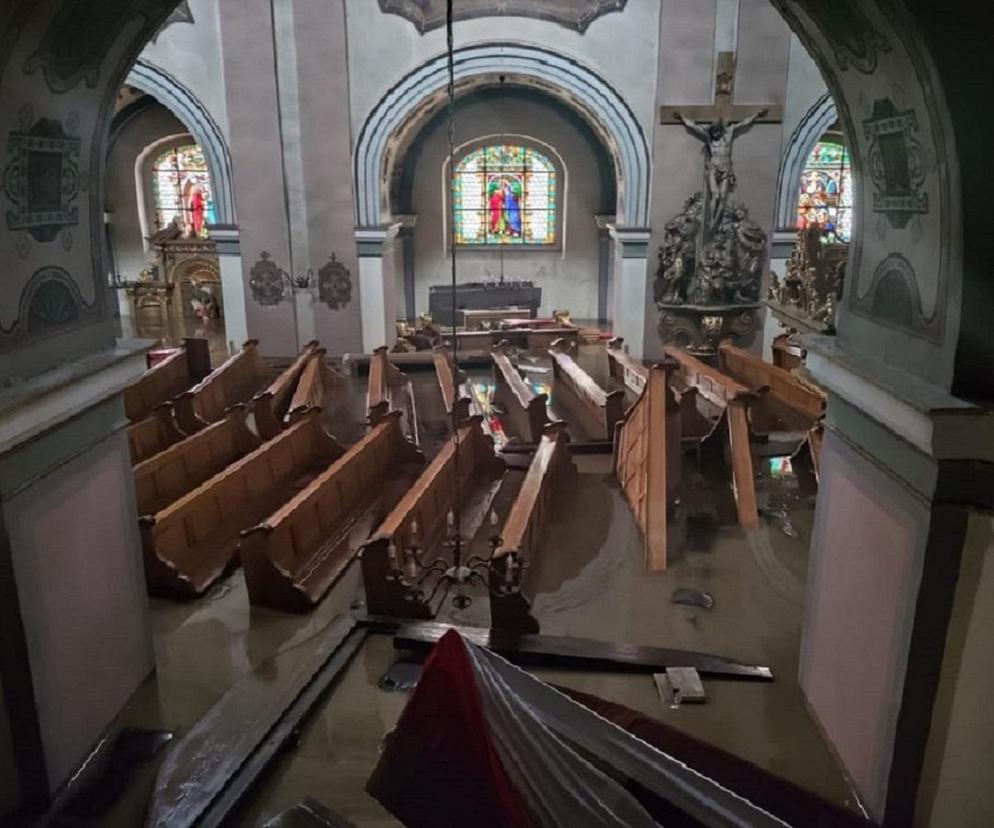 Zalany klasztor franciszkanów w Kłodzku
