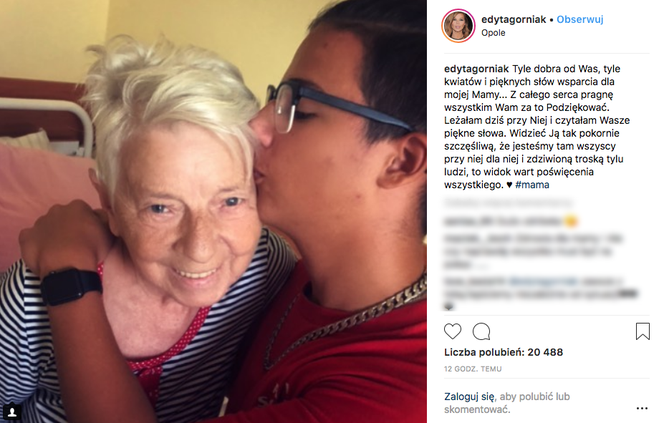 Mama Edyty Górniak wyszła już ze szpitala! Jak się czuje Grażyna Jasik? 