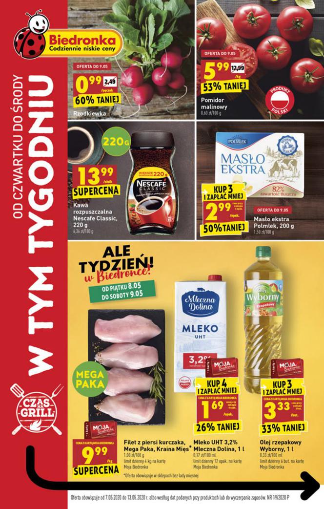 Ceny produktów w sieci sklepów Biedronka