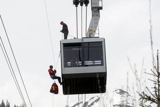 TOPR ćwiczył ewakuację turystów z kolejki na Kasprowy Wierch 