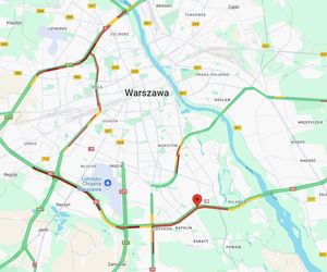 Warszawa. Gigantyczny korek na S2