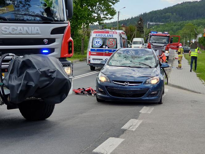 Potrącone rowerzystki