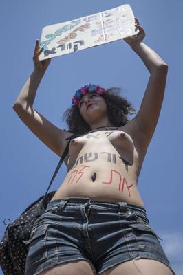 Protest Femen w Tel Awiwie
