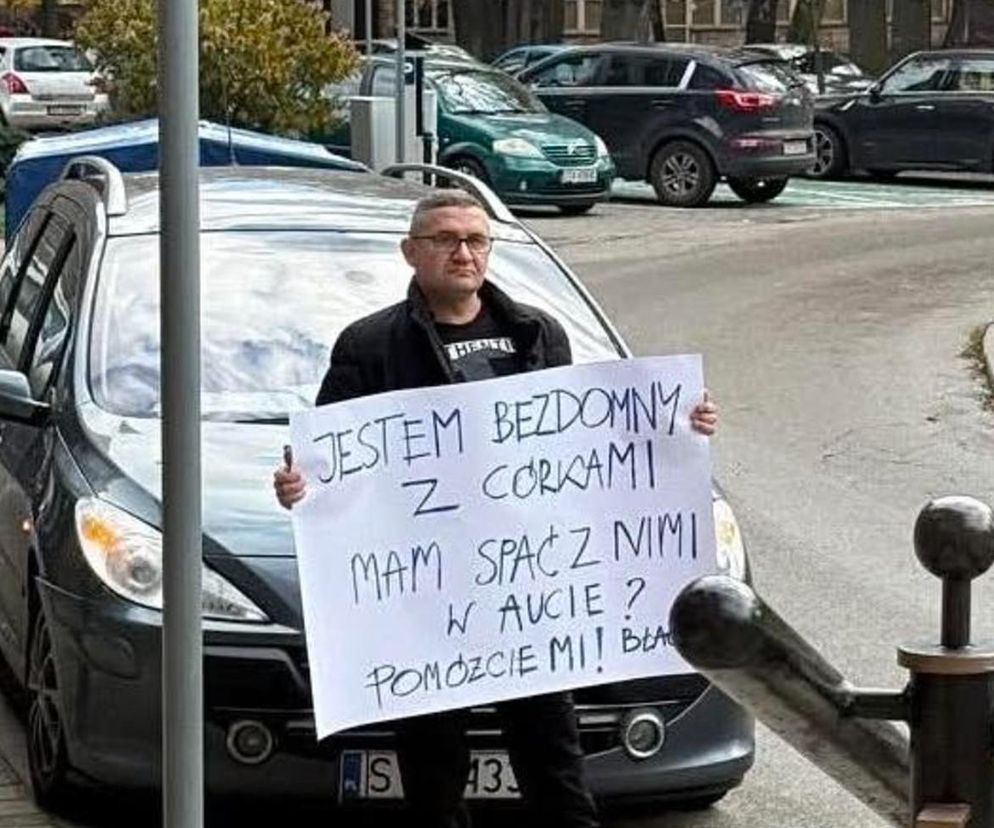 Polacy ruszyli na pomoc bezdomnemu tacie z dwiema córkami. Kwota nadal rośnie