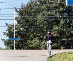 Protest na stacji PKP Włoszczowa Północ
