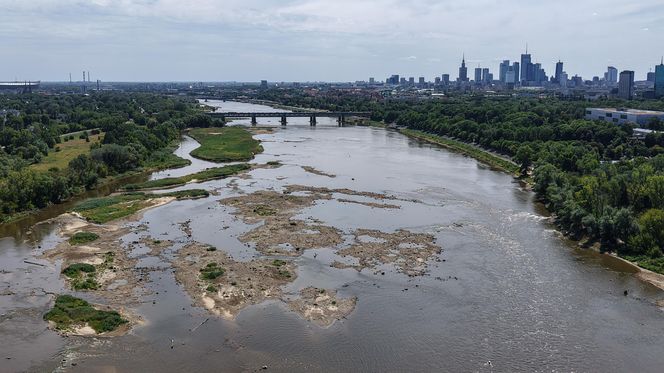 Warszawa. Rekordowy stan wody w Wiśle