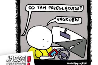 Jazda bez czytanki - nowa kampania społeczna. Obrazki od znanych rysowników niosą ważny przekaz! 