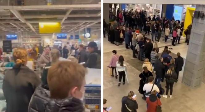 Gigantyczne kolejki przed popularnym sklepem meblowym! IKEA Wstrzymuje działalność w Rosji! [WIDEO]