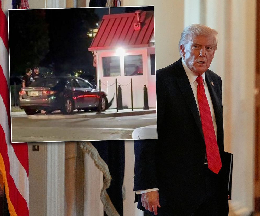 Panika pod Białym Domem. Auto sforsowało bramę. W budynku był Donald Trump!