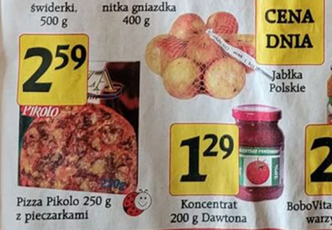 Gazetka z Biedronki z 1999 roku