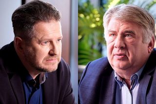 M jak miłość odc. 1852. Klienci Kamila Gryca -  Jabłoński  Marcin Piętowski), Marczak (Michał Pietrzak)