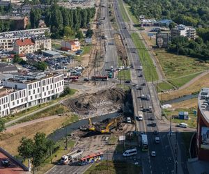 Przebudowa Al. Unii Lubelskiej. Kończą się prace przy rozbiórce pierwszego mostu