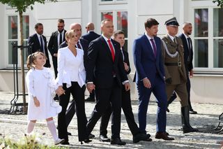 Dzień inauguracji należał do Kasi Nawrockiej. Fotoreporterzy ją uwielbiają 