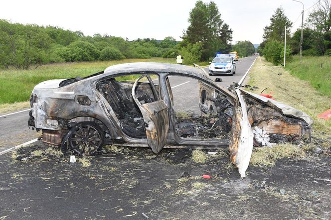 Wypadek motocyklisty w Bieszczadach