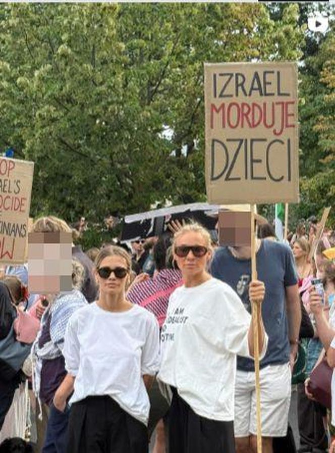 Maja Bohosiewicz, Sonia Bohosiewicz, Anita Sokolowska wspierają Palestynę