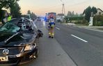 Wypadek w miejscowości Uszew na DK 75