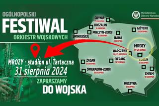 Mrozy: Festiwal Orkiestr Wojskowych – Piknik „Zapraszamy do wojska”