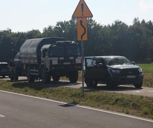 Panika w Czosnówce po upadku drona.