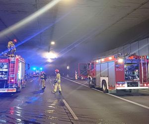 Pożar w tunelu POW (29.01.2025)