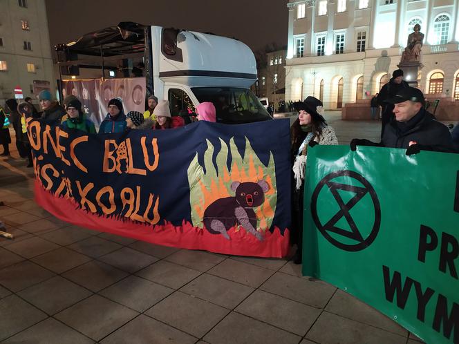 Protest klimatyczny w Warszawie