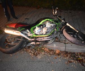 Ucieczkę przed policją zakończył upadkiem. 33-letni motocyklista miał wiele na sumieniu