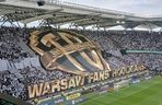 Dymy na meczu Legia - Lech