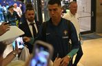 Portugalczycy w Warszawie. Ronaldo z kolegami przed meczem z Polską