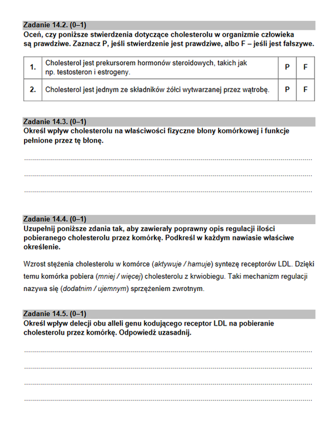 Matura rozszerzona 2022 biologia