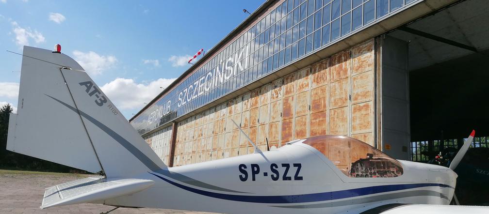 Wyremontowany hangar Aeroklubu Szczecińskiego