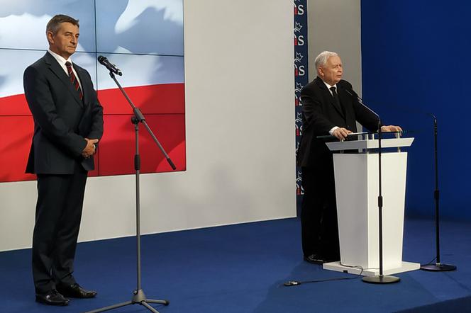 Marek Kuchciński i Jarosław Kaczyński 
