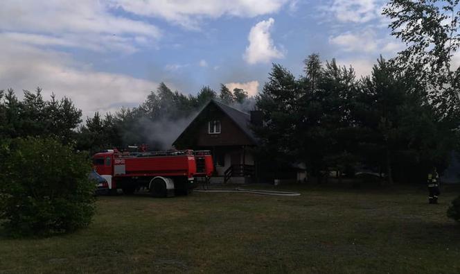 Pożar domków letniskowych