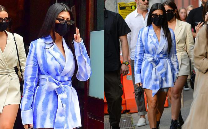 Kourtney Kardashian w marynarce Eppram od Maffashion