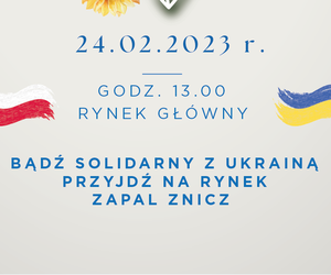 Grudziądz. Wiec Solidarności z Ukrainą. Będą znicze i chwila zadumy