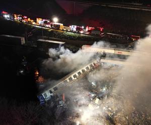 Wypadek pociągów w Grecji