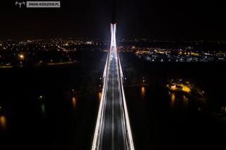 Most Tadeusza Mazowieckiego w Rzeszowie nocą - WOW!