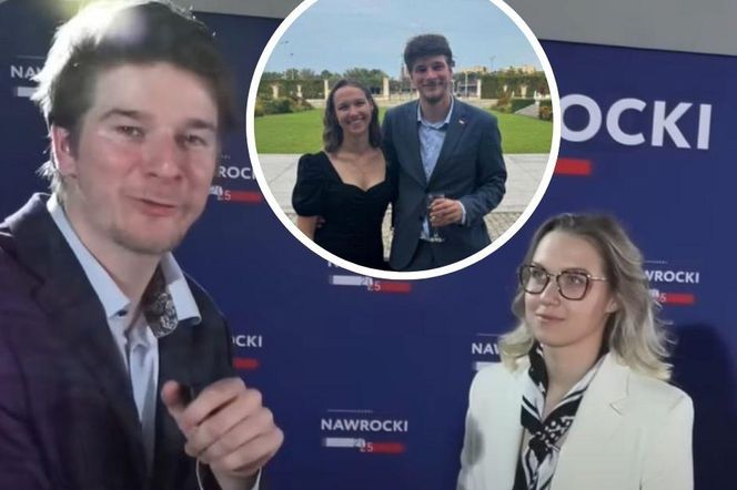 Daniel Nawrocki z dziewczną