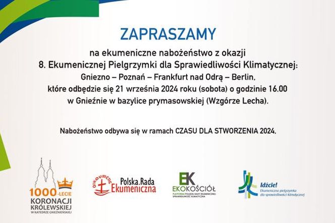 Gniezno: w sobotę rusza  Ekumeniczna Pielgrzymka dla Sprawiedliwości Klimatycznej